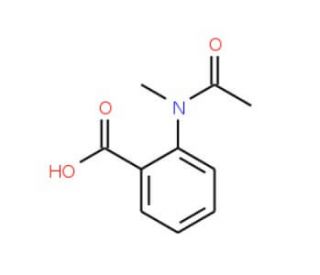 2-[acetyl(methyl)amino]benzoic acid (CAS 78944-67-9) - chemical structure image