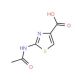 2-(Acetylamino)-1,3-thiazole-4-carboxylic acid (CAS 50602-38-5) - chemical structure image