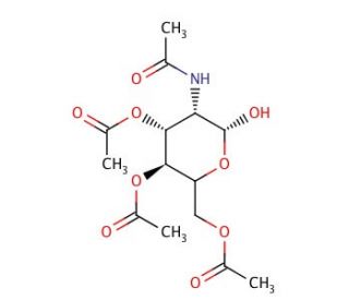 2-(Acetylamino)-2-deoxy-D-glucopyranose 3,4,6-Triacetate (CAS 34051-43-9) - chemical structure image