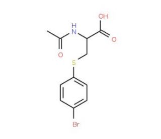 2-(Acetylamino)-3-[(4-bromophenyl)sulfanyl]-propanoic acid (CAS 126253-78-9) - chemical structure image