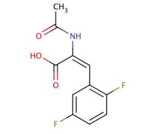 2-Acetylamino-3-(2,5-difluorophenyl)acrylic acid (CAS 959246-37-8) - chemical structure image