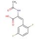 2-Acetylamino-3-(2,5-difluorophenyl)acrylic acid (CAS 959246-37-8) - chemical structure image
