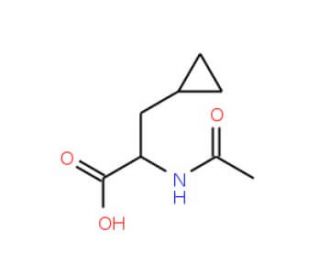 2-Acetylamino-3-cyclopropylpropionic acid (CAS 133992-69-5) - chemical structure image