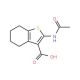 2-Acetylamino-4,5,6,7-tetrahydro-benzo[b]thiophene-3-carboxylic acid (CAS 13130-43-3) - chemical structure image