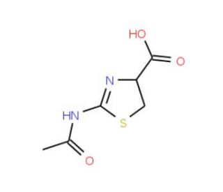2-Acetylamino-4,5-dihydro-thiazole-4-carboxylic acid - chemical structure image