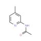 2-Acetylamino-4-methylpyridine (CAS 5327-32-2) - chemical structure image