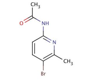 2-Acetylamino-5-bromo-6-methylpyridine (CAS 142404-84-0) - chemical structure image