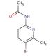 2-Acetylamino-5-bromo-6-methylpyridine (CAS 142404-84-0) - chemical structure image