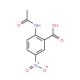 2-(Acetylamino)-5-nitrobenzoic acid (CAS 3558-18-7) - chemical structure image