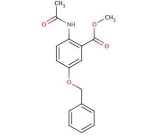 2-(Acetylamino)-5-(phenylmethoxy)-benzoic Acid Methyl Ester - chemical structure image