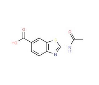 2-Acetylamino-benzothiazole-6-carboxylic acid - chemical structure image