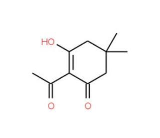 2-Acetyldimedone(4,4-dimethyl-2,6-dioxocyclohexylidene)ethyl-Dde (CAS 94142-97-9) - chemical structure image