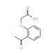 2-Acetylphenoxy acetic acid (CAS 1878-62-2) - chemical structure image