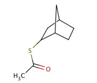 2-(Acetylthio)norbornane, mixture of isomers (CAS 90611-37-3) - chemical structure image