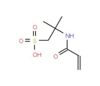 2-Acryloylamido-2-methylpropanesulfonic acid monomer (CAS 15214-89-8) - chemical structure image
