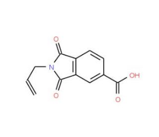 2-allyl-1,3-dioxoisoindoline-5-carboxylic acid (CAS 41441-42-3) - chemical structure image