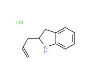 2-Allyl-2,3-dihydro-1H-indole hydrochloride - chemical structure image