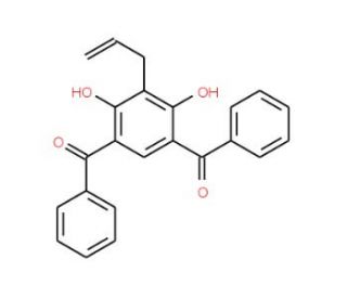 2-Allyl-4,6-dibenzoylresorcinol (CAS 102593-74-8) - chemical structure image