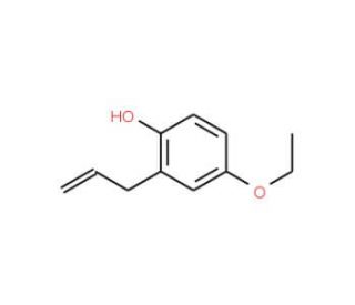2-allyl-4-ethoxyphenol (CAS 142875-24-9) - chemical structure image