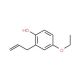 2-allyl-4-ethoxyphenol (CAS 142875-24-9) - chemical structure image