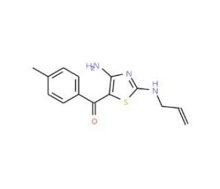 (2-Allylamino-4-amino-thiazol-5-yl)-p-tolyl-methanone - chemical structure image