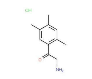 2-Amino-1-(2,4,5-trimethyl-phenyl)-ethanone hydrochloride - chemical structure image