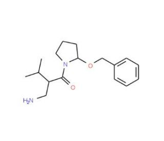 2-Amino-1-(2-benzyloxy-methyl-pyrrolidin-1-yl)-3-methyl-butan-1-one - chemical structure image