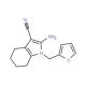 2-amino-1-(2-furylmethyl)-4,5,6,7-tetrahydro-1H-indole-3-carbonitrile - chemical structure image