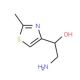 2-amino-1-(2-methyl-1,3-thiazol-4-yl)ethanol - chemical structure image