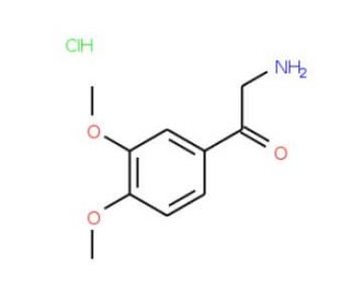 2-Amino-1-(3,4-dimethoxy-phenyl)-ethanone hydrochloride (CAS 61416-34-0) - chemical structure image