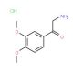 2-Amino-1-(3,4-dimethoxy-phenyl)-ethanone hydrochloride (CAS 61416-34-0) - chemical structure image