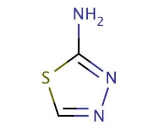 2-Amino-1,3,4-thiadiazole (CAS 4005-51-0) - chemical structure image