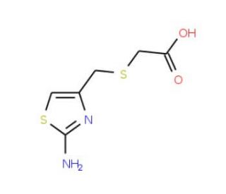 {[(2-amino-1,3-thiazol-4-yl)methyl]thio}acetic acid - chemical structure image