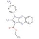 2-Amino-1-(4-amino-phenyl)-1H-pyrrolo[2,3-b]quinoxaline-3-carboxylic acid ethyl ester - chemical structure image