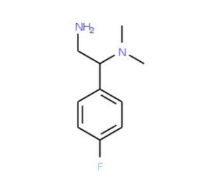 [2-amino-1-(4-fluorophenyl)ethyl]dimethylamine - chemical structure image