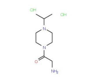 2-Amino-1-(4-isopropyl-piperazin-1-yl)-ethanone dihydrochloride (CAS 705942-64-9) - chemical structure image