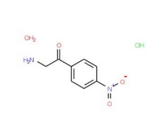2-Amino-1-(4-nitrophenyl)ethan-1-one hydrochloride hydrate (CAS 4740-22-1) - chemical structure image