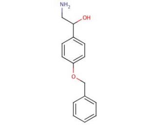 2-Amino-1-(4&prime;-benzyloxyphenyl)ethanol (CAS 56443-72-2) - chemical structure image