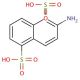2-Amino-1,5-naphthalenedisulfonic acid 的分子结构, CAS编号: 117-62-4 2-Amino-1,5-naphthalenedisulfonic acid (CAS 117-62-4) - chemical structure image