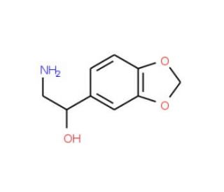 2-Amino-1-benzo[1,3]dioxol-5-yl-ethanol (CAS 7464-97-3) - chemical structure image