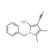 2-Amino-1-benzyl-4,5-dimethyl-1H-pyrrole-3-carbonitrile (CAS 55817-72-6) - chemical structure image