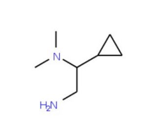 (2-amino-1-cyclopropylethyl)dimethylamine - chemical structure image