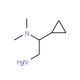 (2-amino-1-cyclopropylethyl)dimethylamine - chemical structure image