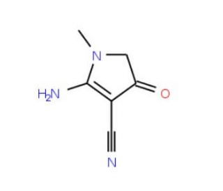 2-amino-1-methyl-4-oxo-4,5-dihydro-1H-pyrrole-3-carbonitrile - chemical structure image
