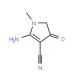 2-amino-1-methyl-4-oxo-4,5-dihydro-1H-pyrrole-3-carbonitrile - chemical structure image