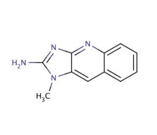 2-Amino-1-methylimidazo[4,5-b]quinoline (CAS 156215-58-6) - chemical structure image