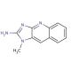 2-Amino-1-methylimidazo[4,5-b]quinoline (CAS 156215-58-6) - chemical structure image