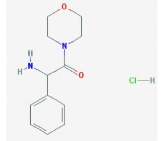 2-amino-1-(morpholin-4-yl)-2-phenylethan-1-one hydrochloride - chemical structure image