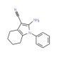 2-amino-1-phenyl-4,5,6,7-tetrahydro-1H-indole-3-carbonitrile - chemical structure image