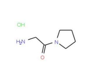 2-Amino-1-pyrrolidin-1-yl-ethanone hydrochloride (CAS 35855-14-2) - chemical structure image